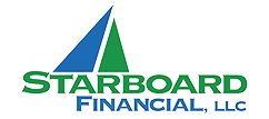 A green background with the words " arboat financial ".