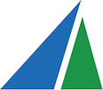 A green and blue triangle are shown together.